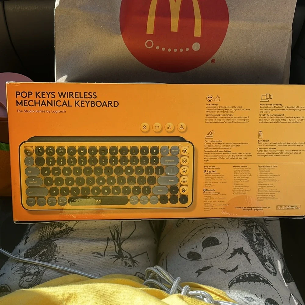 Logitech POP KEYS Wireless Keyboard - Yellow